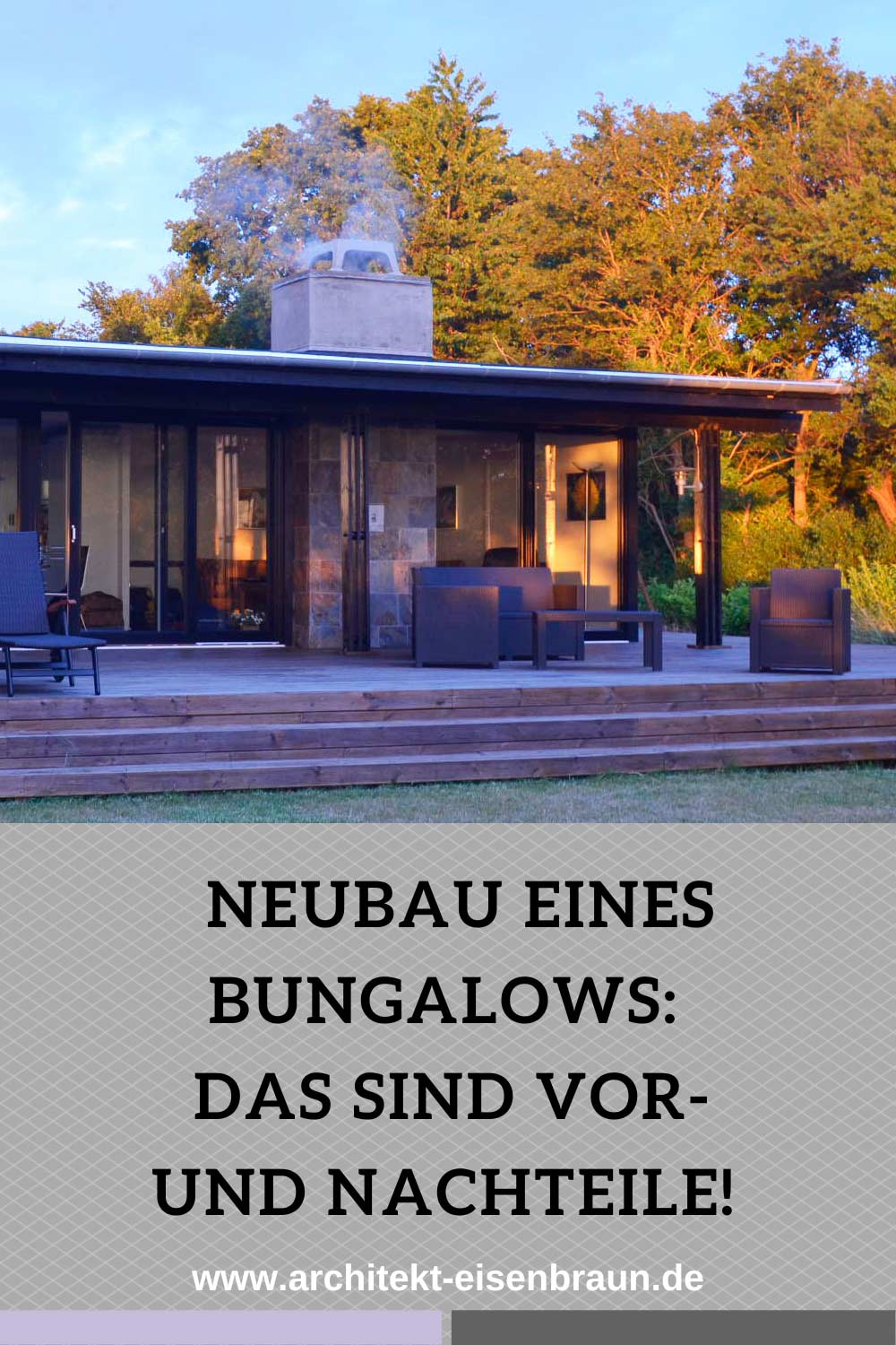 Neubau eines Bungalow: Das sind Vorteile und Nachteile.